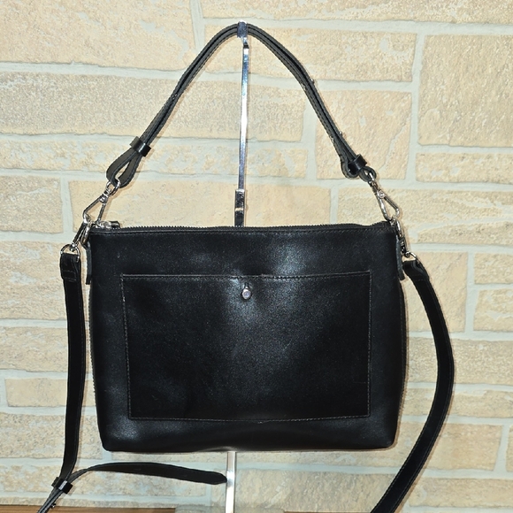 MADEWELL The Transport Shoulder Crossbody Bag Black Convertible - Picture 2 of 12